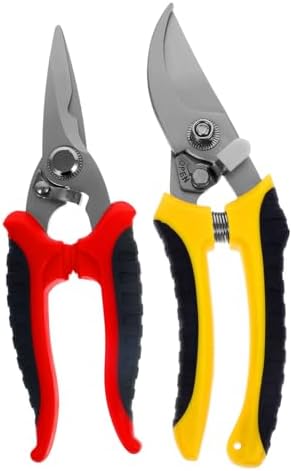 2Pcs Foarfeca de Grădină Pruning Shears Cutter Unelte de Grădină Tăiere Trimmer pentru Grădină Foarfeca pentru Ramuri Foarfeca pentru Pomii Fructiferi Unelte de Grădină Oțel Inoxidabil  |  Foarfeci de grădinărit și foarfece Foarfeci de grădinărit și foarfece Foarfeci de grădinărit și foarfece