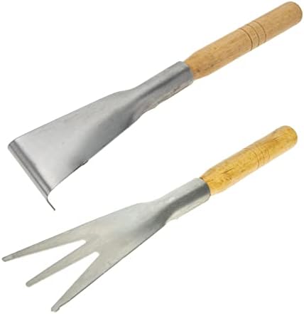 2Piese Spatula din Oțel Inoxidabil, Lopată pentru Grădină, Unelte Manuale pentru Flori, Unelte de Dezgropat pentru Copii, Provizii pentru Grădinărit, Lopățele pentru Grădină, Lopățele pentru Îndepărtarea Buruienilor, Legume, Germeni de Usturoi din Lemn  |  Lope de grădinărit Lope de grădinărit Lope de grădinărit