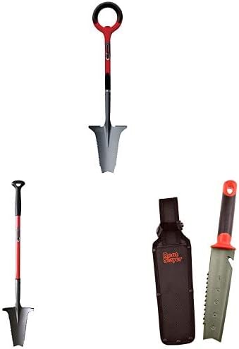 Set de lopată metalică 38911 Root Slayer, 3 piese, roșu  |  Lope de grădinărit Lope de grădinărit Lope de grădinărit