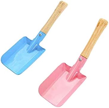 Tomaibaby 2Pcs Spatula Mică de Grădină Metalică cu Mânere din Lemn, Culoare Candy, pentru Săpat și Îngrijit Flori și Plante Suculente, Culoare Aleatorie  |  Lope de grădinărit Lope de grădinărit Lope de grădinărit